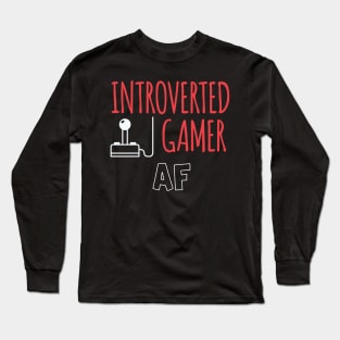 introverted gamer af Long Sleeve T-Shirt